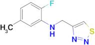 n-((1,2,3-Thiadiazol-4-yl)methyl)-2-fluoro-5-methylaniline