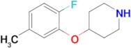 4-(2-Fluoro-5-methylphenoxy)piperidine