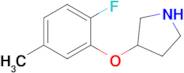 3-(2-Fluoro-5-methylphenoxy)pyrrolidine