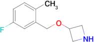 3-((5-Fluoro-2-methylbenzyl)oxy)azetidine