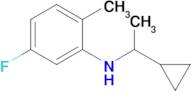 n-(1-Cyclopropylethyl)-5-fluoro-2-methylaniline