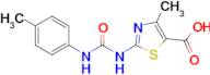 4-Methyl-2-(3-(p-tolyl)ureido)thiazole-5-carboxylic acid