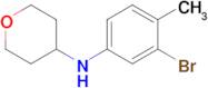 n-(3-Bromo-4-methylphenyl)tetrahydro-2h-pyran-4-amine