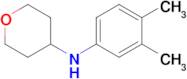 n-(3,4-Dimethylphenyl)tetrahydro-2h-pyran-4-amine