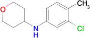 n-(3-Chloro-4-methylphenyl)tetrahydro-2h-pyran-4-amine