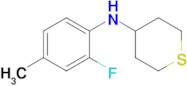 n-(2-Fluoro-4-methylphenyl)tetrahydro-2h-thiopyran-4-amine