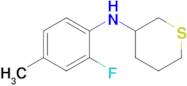 n-(2-Fluoro-4-methylphenyl)tetrahydro-2h-thiopyran-3-amine