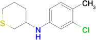 n-(3-Chloro-4-methylphenyl)tetrahydro-2h-thiopyran-3-amine