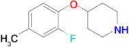 4-(2-Fluoro-4-methylphenoxy)piperidine