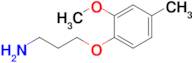 3-(2-Methoxy-4-methylphenoxy)propan-1-amine