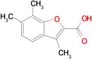 3,6,7-Trimethylbenzofuran-2-carboxylic acid