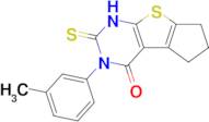 2-Thioxo-3-(m-tolyl)-1,2,3,5,6,7-hexahydro-4h-cyclopenta[4,5]thieno[2,3-d]pyrimidin-4-one