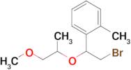 1-(2-Bromo-1-((1-methoxypropan-2-yl)oxy)ethyl)-2-methylbenzene