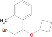 1-(2-Bromo-1-cyclobutoxyethyl)-2-methylbenzene