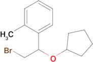 1-(2-Bromo-1-(cyclopentyloxy)ethyl)-2-methylbenzene