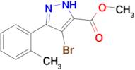 methyl 4-bromo-3-(2-methylphenyl)-1H-pyrazole-5-carboxylate