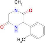 1-Methyl-3-(o-tolyl)piperazine-2,5-dione