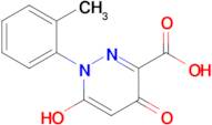 6-hydroxy-1-(2-methylphenyl)-4-oxo-1,4-dihydropyridazine-3-carboxylic acid