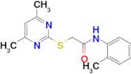 2-((4,6-Dimethylpyrimidin-2-yl)thio)-N-(o-tolyl)acetamide