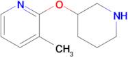 3-Methyl-2-(piperidin-3-yloxy)pyridine