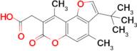 2-(3-(Tert-butyl)-4,9-dimethyl-7-oxo-7h-furo[2,3-f]chromen-8-yl)acetic acid