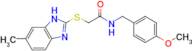 n-(4-Methoxybenzyl)-2-((6-methyl-1h-benzo[d]imidazol-2-yl)thio)acetamide