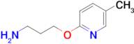 3-((5-Methylpyridin-2-yl)oxy)propan-1-amine