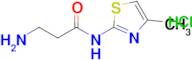 3-Amino-N-(4-methylthiazol-2-yl)propanamide hydrochloride