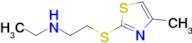 n-Ethyl-2-((4-methylthiazol-2-yl)thio)ethan-1-amine