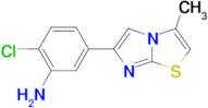 2-Chloro-5-(3-methylimidazo[2,1-b]thiazol-6-yl)aniline