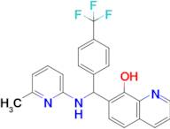 7-(((6-Methylpyridin-2-yl)amino)(4-(trifluoromethyl)phenyl)methyl)quinolin-8-ol