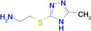 2-[(5-methyl-4H-1,2,4-triazol-3-yl)sulfanyl]ethan-1-amine