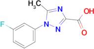 1-(3-Fluorophenyl)-5-methyl-1h-1,2,4-triazole-3-carboxylic acid