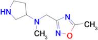 n-Methyl-N-((5-methyl-1,2,4-oxadiazol-3-yl)methyl)pyrrolidin-3-amine