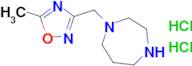 3-((1,4-Diazepan-1-yl)methyl)-5-methyl-1,2,4-oxadiazole dihydrochloride