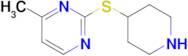 4-Methyl-2-(piperidin-4-ylthio)pyrimidine