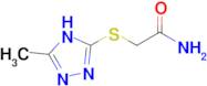 2-[(5-methyl-4H-1,2,4-triazol-3-yl)sulfanyl]acetamide