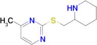 4-Methyl-2-((piperidin-2-ylmethyl)thio)pyrimidine