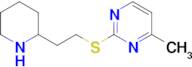 4-Methyl-2-((2-(piperidin-2-yl)ethyl)thio)pyrimidine