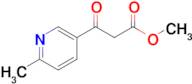 Methyl 3-(6-methylpyridin-3-yl)-3-oxopropanoate