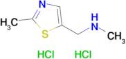 n-Methyl-1-(2-methylthiazol-5-yl)methanamine dihydrochloride