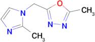 2-Methyl-5-((2-methyl-1h-imidazol-1-yl)methyl)-1,3,4-oxadiazole