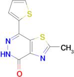 2-methyl-7-(thiophen-2-yl)-4H,5H-[1,3]thiazolo[4,5-d]pyridazin-4-one