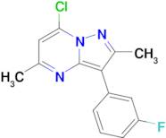 7-Chloro-3-(3-fluorophenyl)-2,5-dimethylpyrazolo[1,5-a]pyrimidine