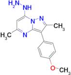 7-Hydrazinyl-3-(4-methoxyphenyl)-2,5-dimethylpyrazolo[1,5-a]pyrimidine