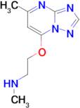 n-Methyl-2-((5-methyl-[1,2,4]triazolo[1,5-a]pyrimidin-7-yl)oxy)ethan-1-amine