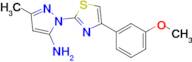 1-(4-(3-Methoxyphenyl)thiazol-2-yl)-3-methyl-1h-pyrazol-5-amine