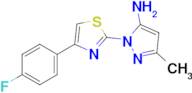 1-(4-(4-Fluorophenyl)thiazol-2-yl)-3-methyl-1h-pyrazol-5-amine