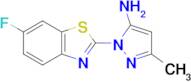 1-(6-Fluorobenzo[d]thiazol-2-yl)-3-methyl-1h-pyrazol-5-amine