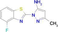 1-(4-Fluorobenzo[d]thiazol-2-yl)-3-methyl-1h-pyrazol-5-amine